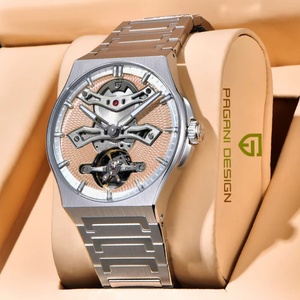 Montre-bracelet pour homme PAGANI DESIGN 2025, nouvelle montre mécanique à tourbillon, verre saphir, étanche 100 m, 42 mm, automatique - Product Image 2