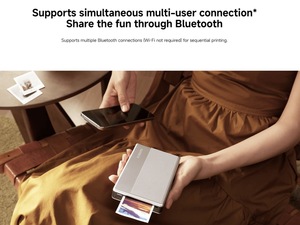 Impresora fotográfica portátil <span class=keywords><strong>Mi</strong></span> 1S impresión ZINK sensible al calor compatible con múltiples Bluetooth 2X3 "impresora fotográfica de papel de impacto a color - Product Image 3