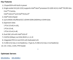Placa Base para Servidor MicroATX MBD-X11SSL-F con un Solo Socket LGA-1151 (Socket H4) Intel C232, Compatible con DDR4, Nuevo, Entrega Rápida, Buen Precio - Product Image 3