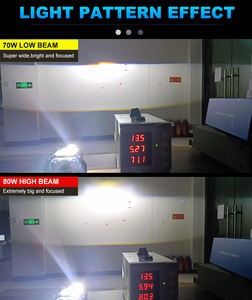 80W 3 Pulgadas Coche Faro Bi LED Proyector Lente Doble Reflector Copas Láser Haz Alto y Bajo - Product Image 4