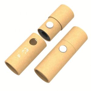 Custom Logo Round Biodegradable Jar Lip Balm Printed <b>Cardboard</b> Round Eco Cylinder Child Proof <b>Tube</b> Packaging - Product Image 4