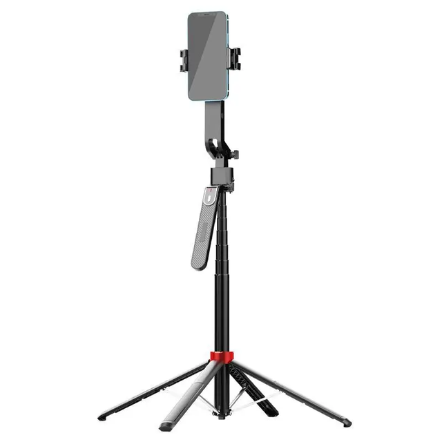 New Type AI Face Tracking 360° Rotation Remote Control Selfie Stick With Phone Holder for Outdoor Live Streaming and Photography