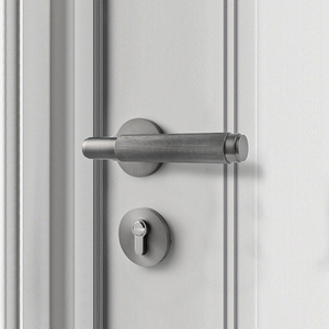 Juego de pasillo de privacidad de manija de puerta de latón macizo Premium con patrón moleteado Acabado antiguo opcional - Product Image 6