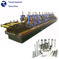 Machine de fabrication de tuyaux, ovales, plates, en acier doux, automatique, ERW, livraison gratuite