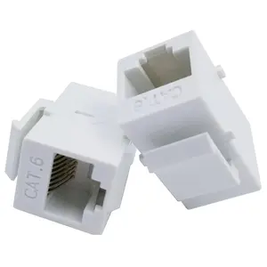 UTP Cat6 RJ45 네트워크 모듈, 90/180 학위 키스톤 잭