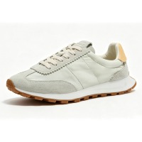 Zapatillas deportivas casuales para hombre con característica de aumento de altura, forro de cuero blanco para invierno, parte superior de tela genuina, patrón sólido, característica iluminada