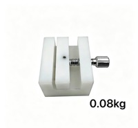 Herramientas de reparación de relojes hechas a mano, piezas de plástico duro para correas, base de sujeción para correas, herramienta para quitar y fijar correas, base de sujeción en blanco y negro