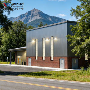 Hangar industriel en acier galvanisé à portée libre avec poutre en acier solide en forme de H, durée de vie de 50 ans, certifié ISO9001 - Product Image 1