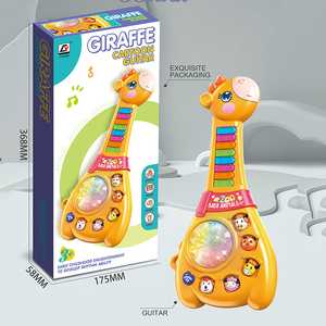 Portable enfants Mini guitare dessin animé Instrument de musique jouet dessin animé guitare électrique - Product Image 3