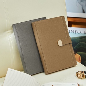 Personalized Leather Joint Notebook Diary Logo Embossed Hot Stamping <strong>Silver</strong> Gold with Pen Hardcover Journal Paper Bound Planner
