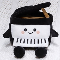 Peluche Nouveauté Grand Piano, Mini Clavier, Poupée en Peluche Thème Musical, Cadeau en Peluche pour Vente en Gros, Logo Brodé Personnalisé