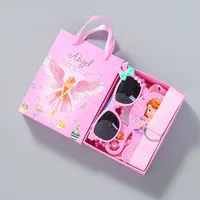 YANYE 28 pièces/boîte – Coffret cadeau gris avec peigne, lunettes de soleil, bijoux et accessoires pour cheveux pour femme et bébé – Mignon et élégant