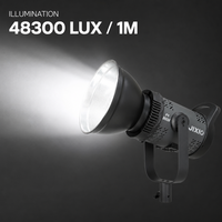 Lampe de studio bi-couleur FY-300X 300W, température de couleur réglable, contrôle par application, expédition immédiate, ventilateur de refroidissement silencieux pour portrait