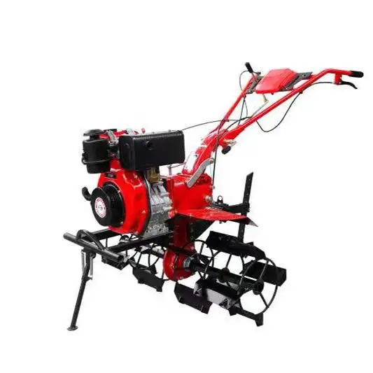 Mini cultivador de potencia rotativa para jardín, máquina cultivadora agrícola de gasolina, motor diésel, tractor para caminar