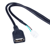 4-poliges 6-poliges Autoradio USB-Kabel PVC-Jacke Geflecht Audio-Eingang Auto-Kopf-Einheit Kabelbaum für Android-Bildschirm-Ladeans chluss