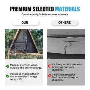 Lodge Modulare Triangolare <span class=keywords><strong>in</strong></span> Legno per Glamping, <span class=keywords><strong>Bungalow</strong></span> Prefabbricato Popolare sul Mercato, Produttore Diretto per Siti di Campeggio Ecologico - Product Image 3