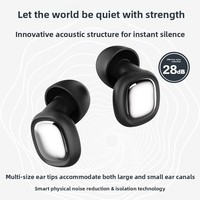 Bouchons d'oreilles haute fidélité anti-bruit en silicone, réduction du bruit, pour le sommeil, logo personnalisé, concert
