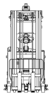 Chariot élévateur AGV compact CPD15-T 1,5T sans rail, laser SLAM, contrepoids, pour allées étroites, empileur de palettes, précision 10 mm