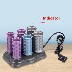 2023 chauffage électrique mini bigoudi cheveux chauds rouleaux ensemble avec clips machine bigoudi - Product Image 5