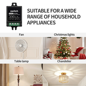 מתג שלט רחוק 110V מתג חכם WiFi 433MHz מתג שלט רחוק 10A מתג בית חכם גרפיטי ממסר תאורה חכמה - Product Image 6