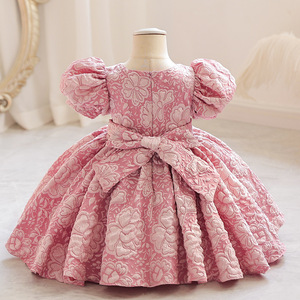 Vestido de Princesa Elegante de Verano para Niñas de Un Año, Vestido de Cumpleaños para Bebé, Estilo Occidental Aisha - Product Image 4