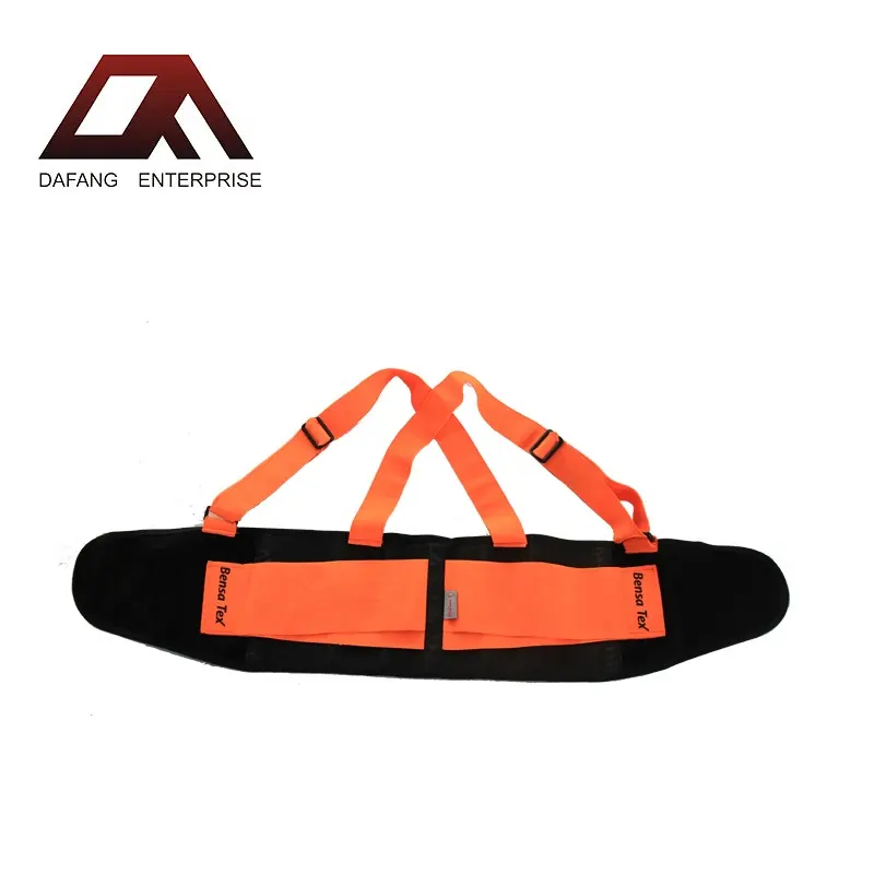 Orange Polyester HI VIS Back Support Posture Correction Back Brace Lumbar Support Belt Back Support