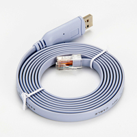 Cable USB para Consola de 6 pies, Azul, USB a RJ45, Compatible con Routers NETGEAR, Ubiquiti, LINKSYS, TP-Link, D-link, H3C