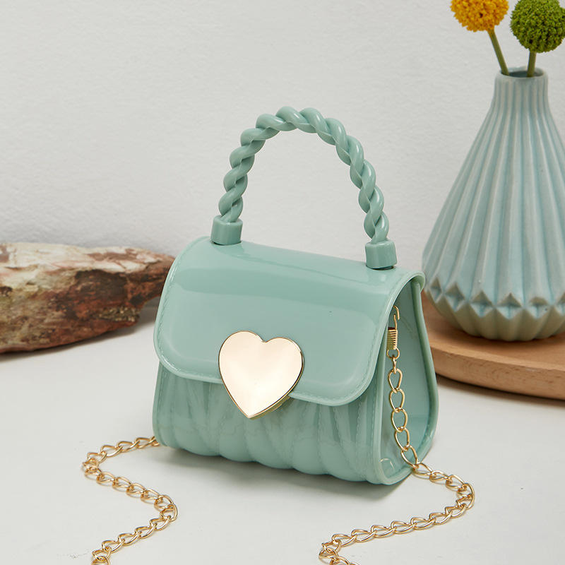 Fashionable Mini Rainbow Pvc Jelly Handbag For Ladies Oem