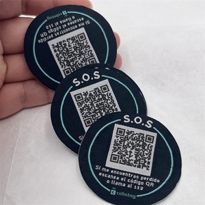 Etiqueta de Cuello Tejida Personalizada para Prendas, Etiqueta de Nombre NFC de Satén de Algodón Orgánico para Ropa - Product Image 1