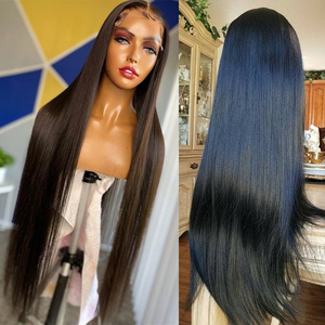 Perruque Lace Frontal Wig 360 péruvienne naturelle — beeos, cheveux lisses, nœuds décolorés, pre-plucked, 30 32 34 36 38 40 pouces, Baby Hair, livraison gratuite - Product Image 3