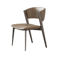 Chaise de salle à manger de loisir moderne avec dossier Chaise d'appoint empilable en plastique pour l'extérieur Appartement Hôtel Chambre à coucher pour le salon