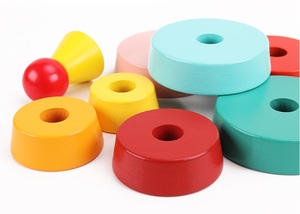Bloques <span class=keywords><strong>de</strong></span> construcción <span class=keywords><strong>de</strong></span> madera para niños y bebés, juguete educativo <span class=keywords><strong>de</strong></span> apilamiento cognitivo <span class=keywords><strong>de</strong></span> Color arcoíris, torre <span class=keywords><strong>de</strong></span> <span class=keywords><strong>Hanói</strong></span> - Product Image 5