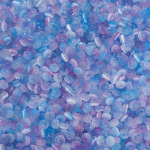 Perles en verre bicolores brossées œil de chat 2x4mm, perles en vrac mélangées pour la fabrication de bijoux DIY, vente en gros - Product Image 1