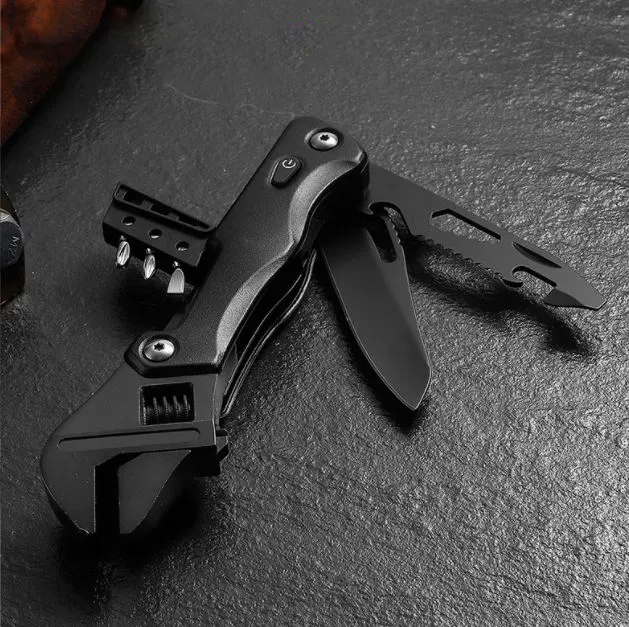 Cắm trại 16 trong 1 Multitool EDC đa công cụ đa chức năng công cụ với có thể điều chỉnh cờ lê