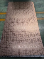 Plaque/Panneau mural en placage de bois de bambou au charbon de bois, personnalisable en taille et texture, pour murs intérieurs domestiques - Ignifuge et étanche
