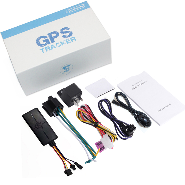Motorcycle Wired Cut Off Engine GPS Tracker Remote Voice Recording Vehicle Tracking Device System With Microphone