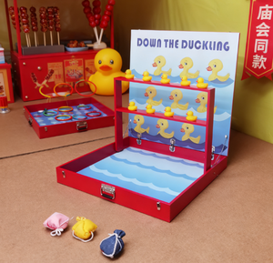 Gian hàng trò chơi Vịt ném kết nối Vòng gỗ bể tại chỗ Màu đỏ trẻ em hoạt động lễ hội đạo cụ - Product Image 5