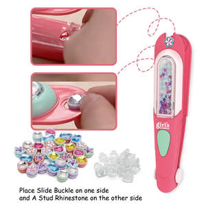 Bijoux pour cheveux pour enfants, accessoires de décoration scintillants, pinces, perles, appareil et machine à tresser les cheveux, kit d'outils de coiffage - Product Image 3