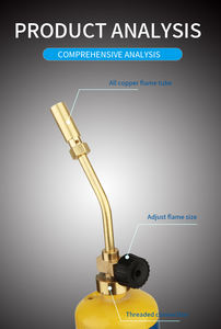 Antorcha de soldadura de encendido manual de larga duración con temperatura ajustable para tratamiento de superficies y trabajos con plástico - Product Image 4