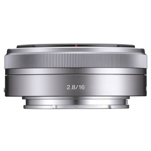 Objectif d'appareil photo plein format E-mount 16 mm F2.8 (SEL16F28 Argent) Fabriqué en Chine Grande ouverture deux fois plus lumineuse que F/4 Offrant une plus grande luminosité - Product Image 3
