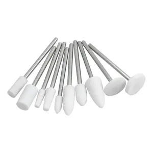 Zahnarztlabor Schmuck-Werkzeuge rotierende weiße befestigte Stein-Polierbürste Räder Pinsel