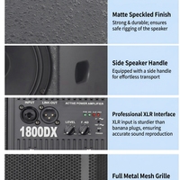 Nuevo Sistema de Altavoces de Columna de 2 Vías de 15 Pulgadas, Sistema PA con DSP, Audio para Interiores y Exteriores, DJ, Escenario, Profesional, Activo, Blanco, Metálico, Impermeable