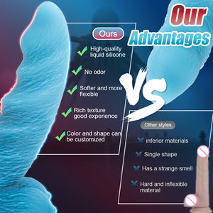 부드러운 이국적인 외계인 딜도 가슴 포함 프로스테이트 딜도 지스팟 자극 바이오닉 페니스 성인용 섹스토이 몬스터 판타지 딜도 - Product Image 5