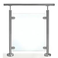 SJBT Garde-corps extérieur en acier inoxydable, balustrade en verre, main courante, poteaux de support pour balcon, accessoires de porte