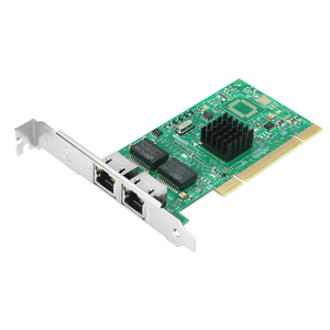 Carte réseau filaire interne PCI Gigabit double port avec 82546 pour serveur et poste de travail en stock, carte réseau PCI - Product Image 1
