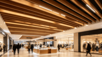 Plafond Linéaire Acoustique Suspendu en Tube Carré d'Aluminium 50x100mm, Ignifuge, Léger, Moderne, pour Bureaux et Centres Commerciaux – Direct Usine