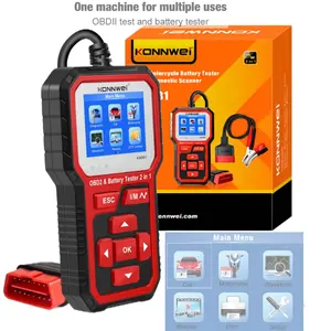 Handheld OBD2 Diagnose Battery Test 2 Function in 1 Tool KONNWEI KW681 Car OBD2 Diagnostic Scanner Battery Tester