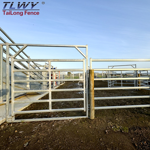 थोक पशुधन मवेशी पैनल 12 फीट भारी शुल्क वाला कॉर्राल पैनल पशुधन बाड़ पोर्टेबल धातु पशु पैनल - Product Image 6