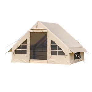 Carpa Inflable para Camping, Automática, de Montaje Rápido, Impermeable, Resistente al Viento, para Tres Estaciones, con Ventana de Malla y Chimenea, Individual - Product Image 1