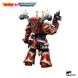 JOYTOY <span class=keywords><strong>Warhammer</strong></span> 40K World Eaters Khorne Berzerker2 Figurine d'action à l'échelle 1/18 Modèle articulé Figurine de collection Accessoires - Product Image 2